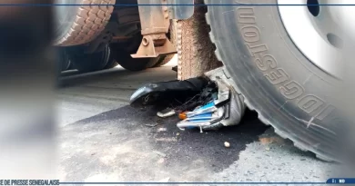 Drame à Ziguinchor: Une collision entre un motocycliste et un camion fait un mort