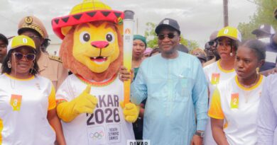 LA FLAMME OLYMPIQUE À PODOR: Le Maire Racine SY magnifie la vision et l&rsquo;engagement du COJOJ